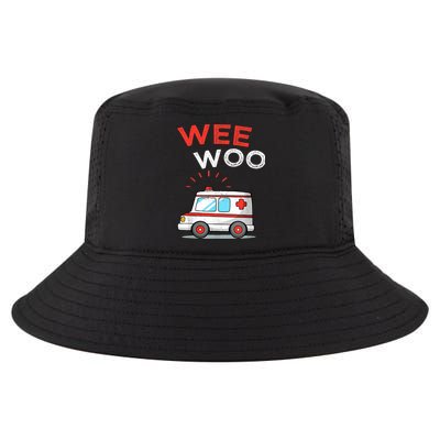 Wee Woo Ambulance Amr Funny Ems Emt Paramedic Cool Comfort Performance Bucket Hat