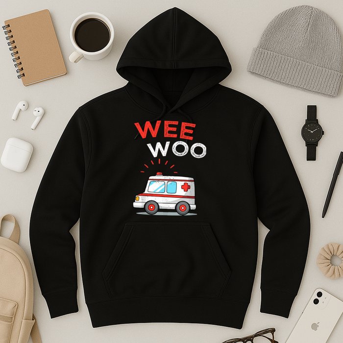 Wee Woo Ambulance Amr Funny Ems Emt Paramedic Hoodie
