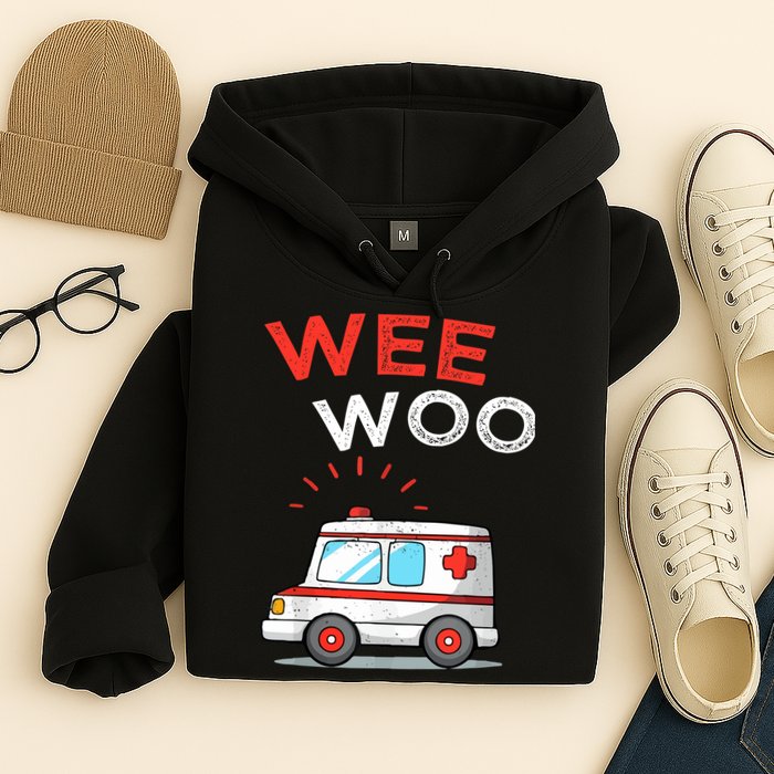 Wee Woo Ambulance Amr Funny Ems Emt Paramedic Hoodie