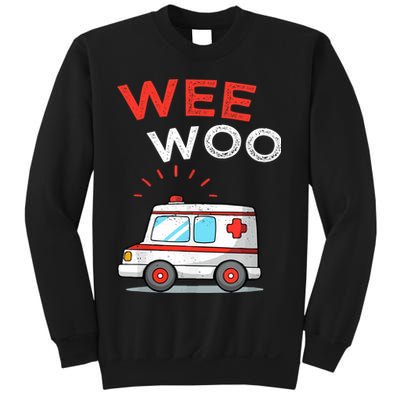 Wee Woo Ambulance Amr Funny Ems Emt Paramedic Sweatshirt