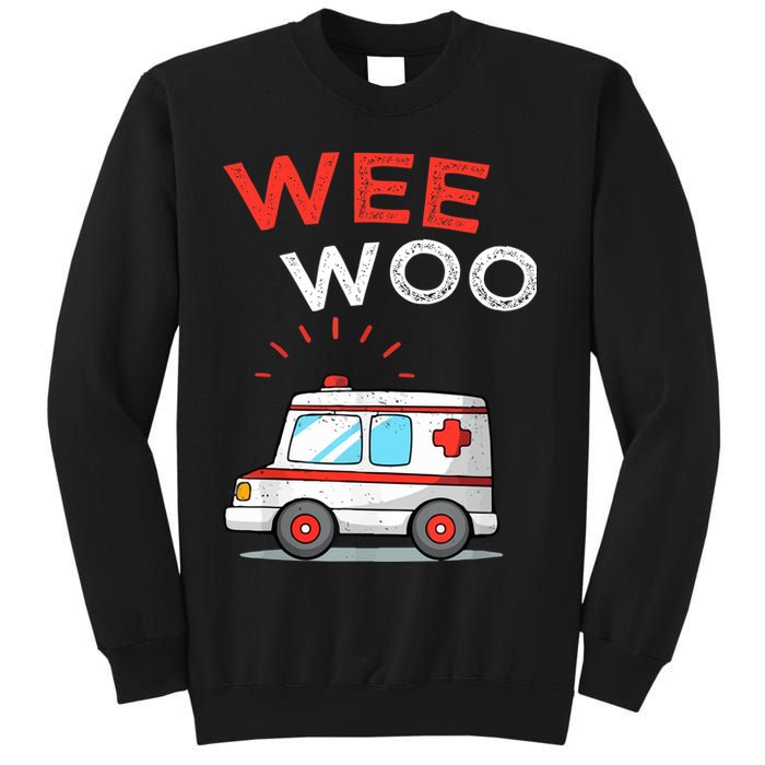 Wee Woo Ambulance Amr Funny Ems Emt Paramedic Sweatshirt
