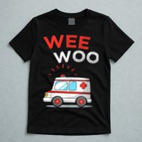 Wee Woo Ambulance Amr Funny Ems Emt Paramedic T-Shirt