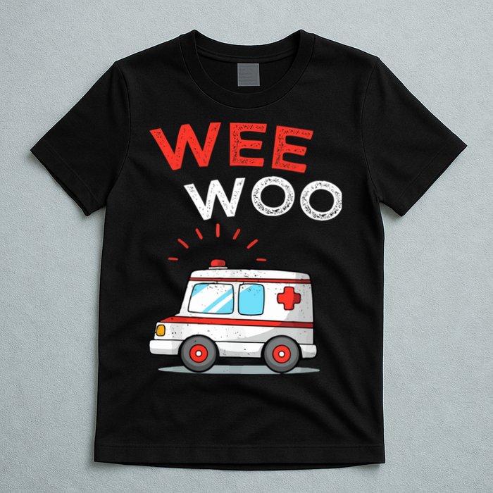 Wee Woo Ambulance Amr Funny Ems Emt Paramedic T-Shirt