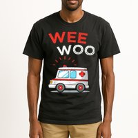 Wee Woo Ambulance Amr Funny Ems Emt Paramedic Tall T-Shirt