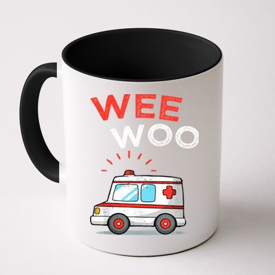 Wee Woo Ambulance Amr Funny Ems Emt Paramedic Mug