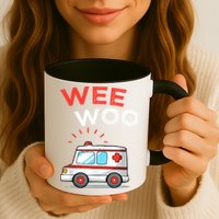 Wee Woo Ambulance Amr Funny Ems Emt Paramedic Mug