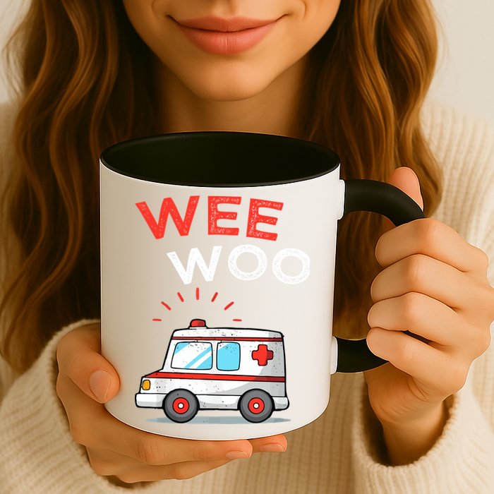 Wee Woo Ambulance Amr Funny Ems Emt Paramedic Mug