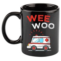 Wee Woo Ambulance Amr Funny Ems Emt Paramedic 11oz C Handle Ceramic Mug