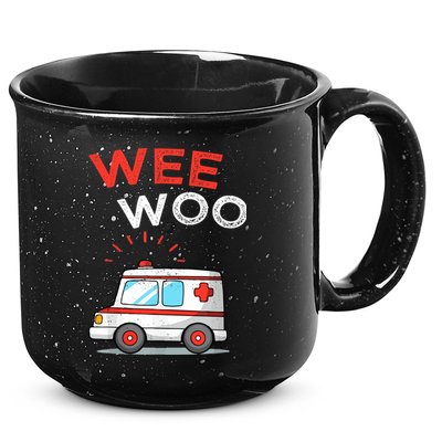 Wee Woo Ambulance Amr Funny Ems Emt Paramedic 15oz Campfire Ceramic Mug