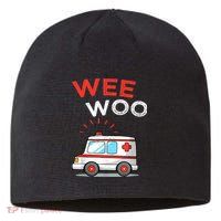 Wee Woo Ambulance Amr Funny Ems Emt Paramedic Sustainable Beanie