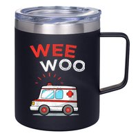 Wee Woo Ambulance Amr Funny Ems Emt Paramedic 12oz Stainless Steel Coffee Mug