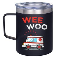 Wee Woo Ambulance Amr Funny Ems Emt Paramedic 12oz Stainless Steel Coffee Mug