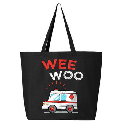 Wee Woo Ambulance Amr Funny Ems Emt Paramedic 25L Jumbo Tote