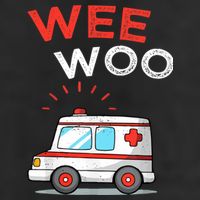 Wee Woo Ambulance Amr Funny Ems Emt Paramedic 25L Jumbo Tote