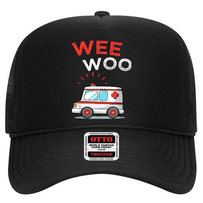 Wee Woo Ambulance Amr Funny Ems Emt Paramedic Hat