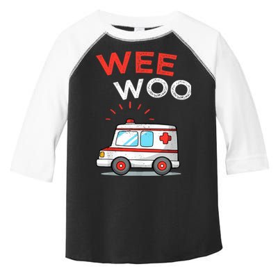 Wee Woo Ambulance Amr Funny Ems Emt Paramedic Toddler Fine Jersey T-Shirt