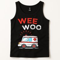 Wee Woo Ambulance Amr Funny Ems Emt Paramedic Tank Top
