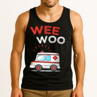 Wee Woo Ambulance Amr Funny Ems Emt Paramedic Tank Top