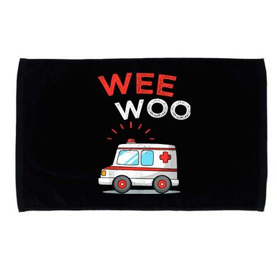 Wee Woo Ambulance Amr Funny Ems Emt Paramedic Microfiber Hand Towel