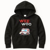 Wee Woo Ambulance Amr Funny Ems Emt Paramedic Kids Hoodie