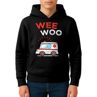 Wee Woo Ambulance Amr Funny Ems Emt Paramedic Kids Hoodie