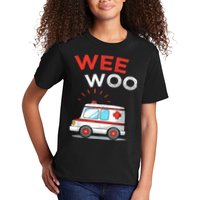 Wee Woo Ambulance Amr Funny Ems Emt Paramedic Kids T-Shirt