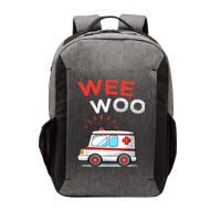 Wee Woo Ambulance Amr Funny Ems Emt Paramedic Vector Backpack