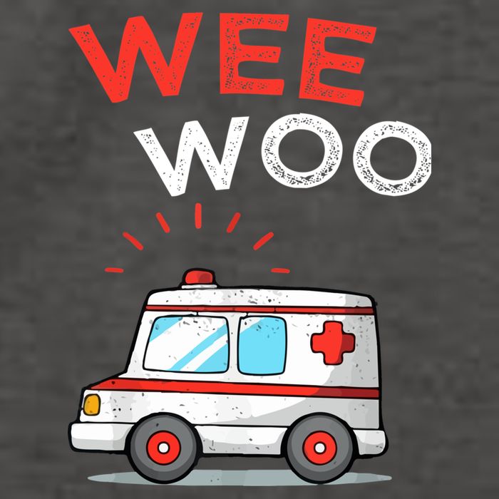 Wee Woo Ambulance Amr Funny Ems Emt Paramedic Vector Backpack