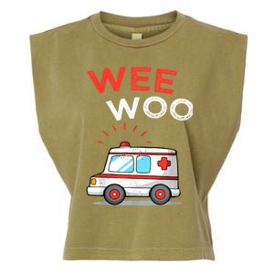 Wee Woo Ambulance Amr Funny Ems Emt Paramedic Garment-Dyed Women's Muscle Tee