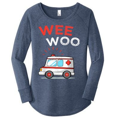 Wee Woo Ambulance Amr Funny Ems Emt Paramedic Women's Perfect Tri Tunic Long Sleeve Shirt