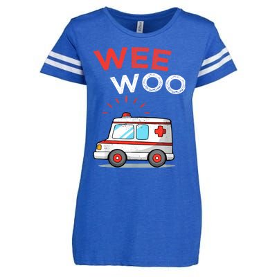 Wee Woo Ambulance Amr Funny Ems Emt Paramedic Enza Ladies Jersey Football T-Shirt