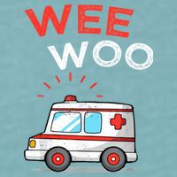 Wee Woo Ambulance Amr Funny Ems Emt Paramedic Sueded Cloud Jersey T-Shirt