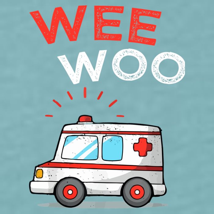 Wee Woo Ambulance Amr Funny Ems Emt Paramedic Sueded Cloud Jersey T-Shirt
