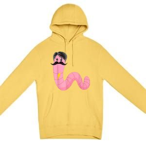 Worm With A Mustache James Tom Ariana Reality Premium Pullover Hoodie