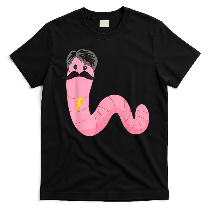 Worm With A Mustache James Tom Ariana Reality T-Shirt