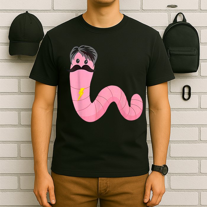 Worm With A Mustache James Tom Ariana Reality T-Shirt