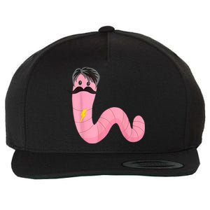 Worm With A Mustache James Tom Ariana Reality Wool Snapback Cap