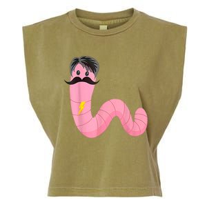 Worm With A Mustache James Tom Ariana Reality Garment-Dyed Women's Muscle Tee