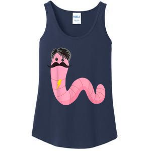 Worm With A Mustache James Tom Ariana Reality Ladies Essential Tank