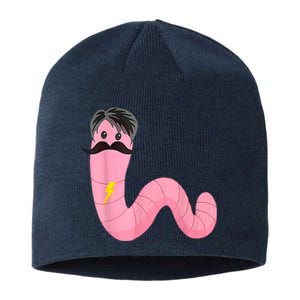 Worm With A Mustache James Tom Ariana Reality Sustainable Beanie