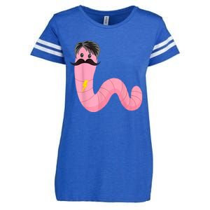 Worm With A Mustache James Tom Ariana Reality Enza Ladies Jersey Football T-Shirt