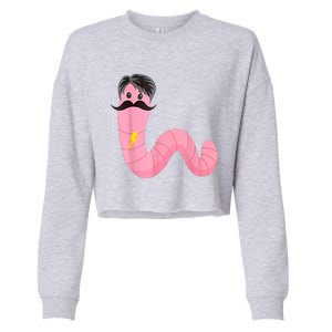 Worm With A Mustache James Tom Ariana Reality Cropped Pullover Crew