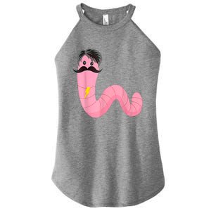 Worm With A Mustache James Tom Ariana Reality Women's Perfect Tri Rocker Tank