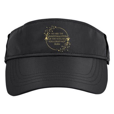 Womens We Are The Granddaughters Of The Witches You Could Not Burn Adult Drive Performance Visor