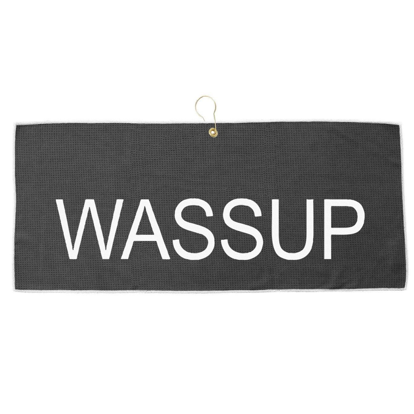 Wassup Large Microfiber Waffle Golf Towel