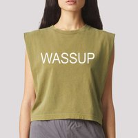 Wassup Garment-Dyed Women's Muscle Tee