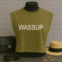 Wassup Garment-Dyed Women's Muscle Tee
