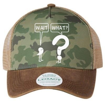 Wait, What Apostrophe Question Mark Funny English Teacher Legacy Tie Dye Trucker Hat