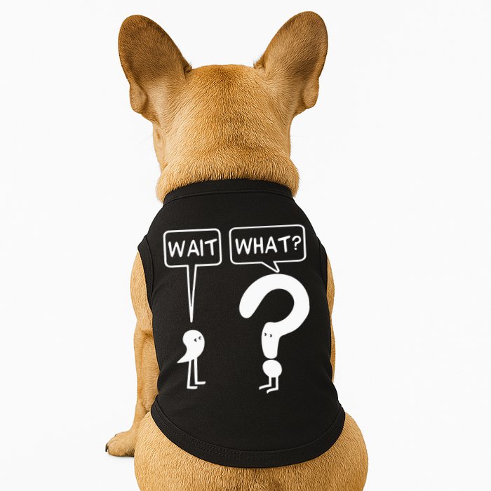 Wait, What Apostrophe Question Mark Funny English Teacher Doggie Tank
