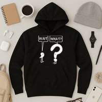 Wait, What Apostrophe Question Mark Funny English Teacher Hoodie